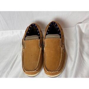 Reel Legends Mens Outrigger‎ Casual Slip on Top-Sider Boat Shoes Tan Loafer 7.5M